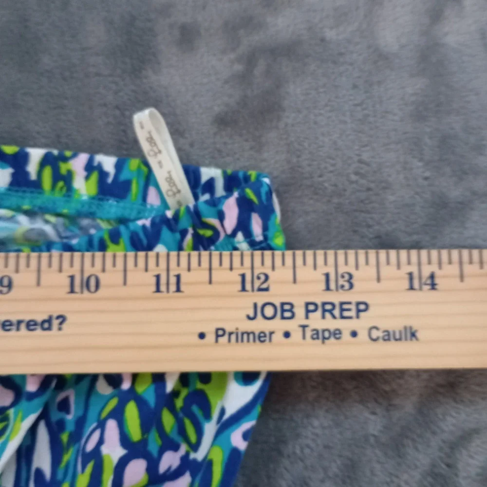 Lilly Pulitzer Windsor‎ Sea Strapless Dress Womens Small Blue Green Pima Cotton - Picture 15 of 16